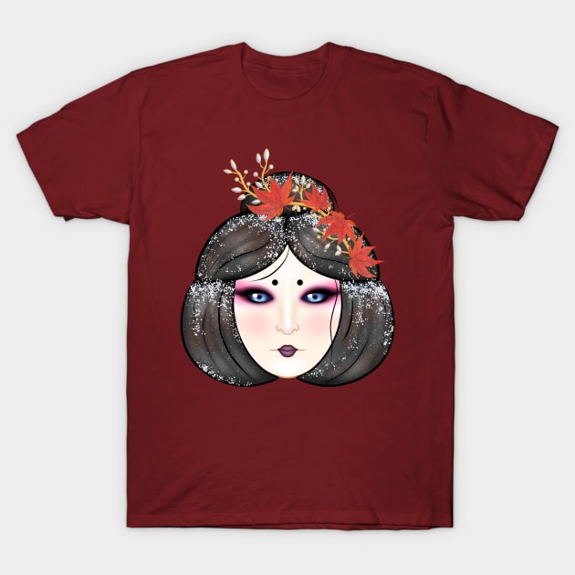 Yokai Ladies - Yuki Onna T-Shirt by Luna-Cooper